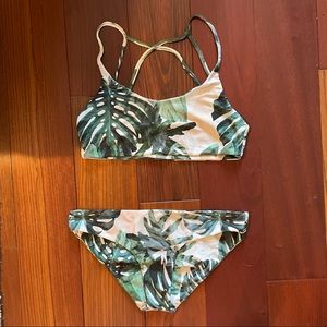 Stone Fox Swim Bikini Set (S top, M bottom)